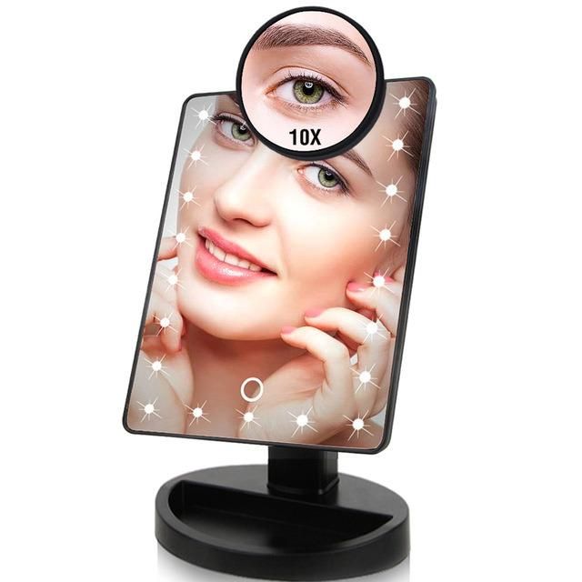 LED Professional Beauty Cosmetic 16/22 Lights Touch Screen Makeup Mirror