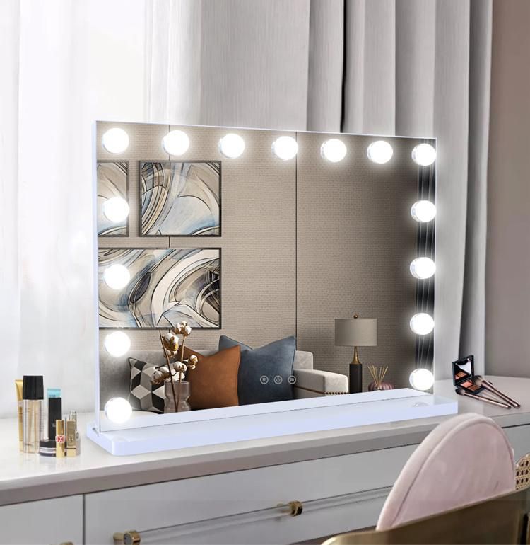 Light Bulbs Makeup Vanity Dressing Table Large Mirror