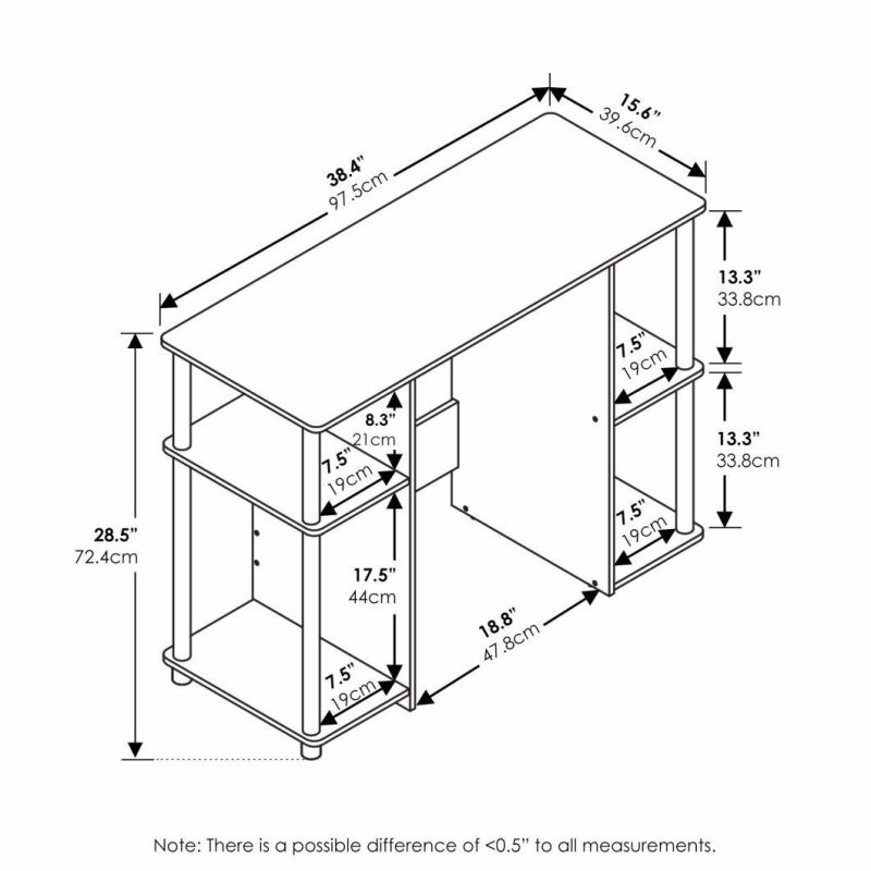 Computer Study Desk, Household Computer Table, Black