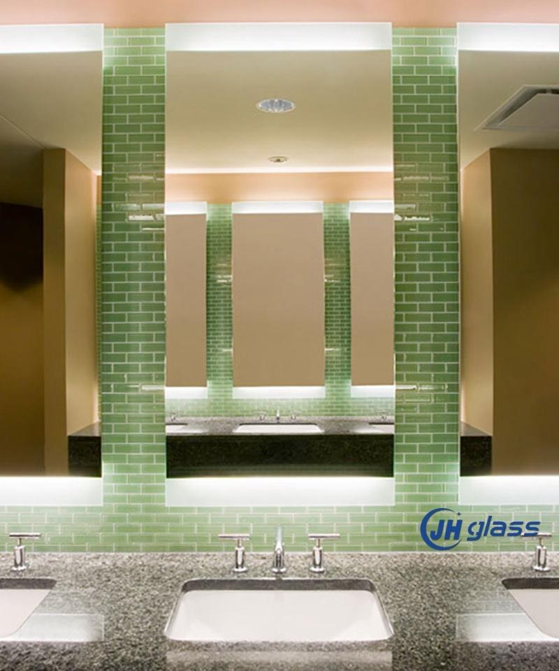 Modern Decorative Hotel Bathroom Illuminated Backlit Rectangle LED Mirror