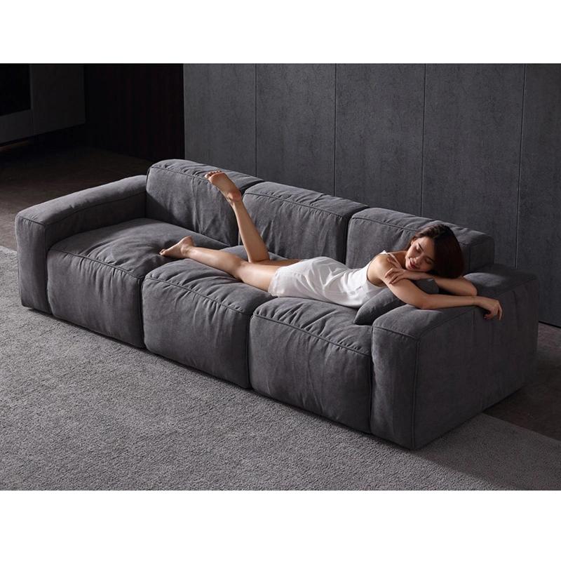 Grey Modern Design Lounge Fabric Home Furniture Couch 1-3 Seaters Living Room Sofa