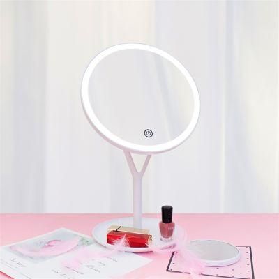 High Definition Desktop Dimmable Brightness Makeup LED Mirror for Home Decorations