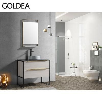 Hangzhou Floor Mounted Goldea Made in China Cabinet Vanity Wooden Bathroom Manufacture