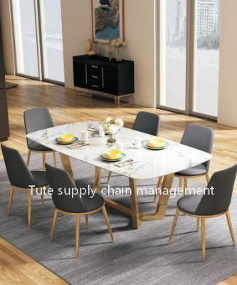 2020 New Luxury Dining Room Furniture Modern Dining Table 6/8chairs