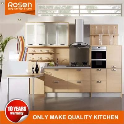 Modern Simple Compacted Practical MDF Melamine Finish Kitchen Cabinet