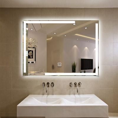 Bathroom Smart LED Lighted Design Mirror Wall Decorative Makeup Mirror with Touch Screen