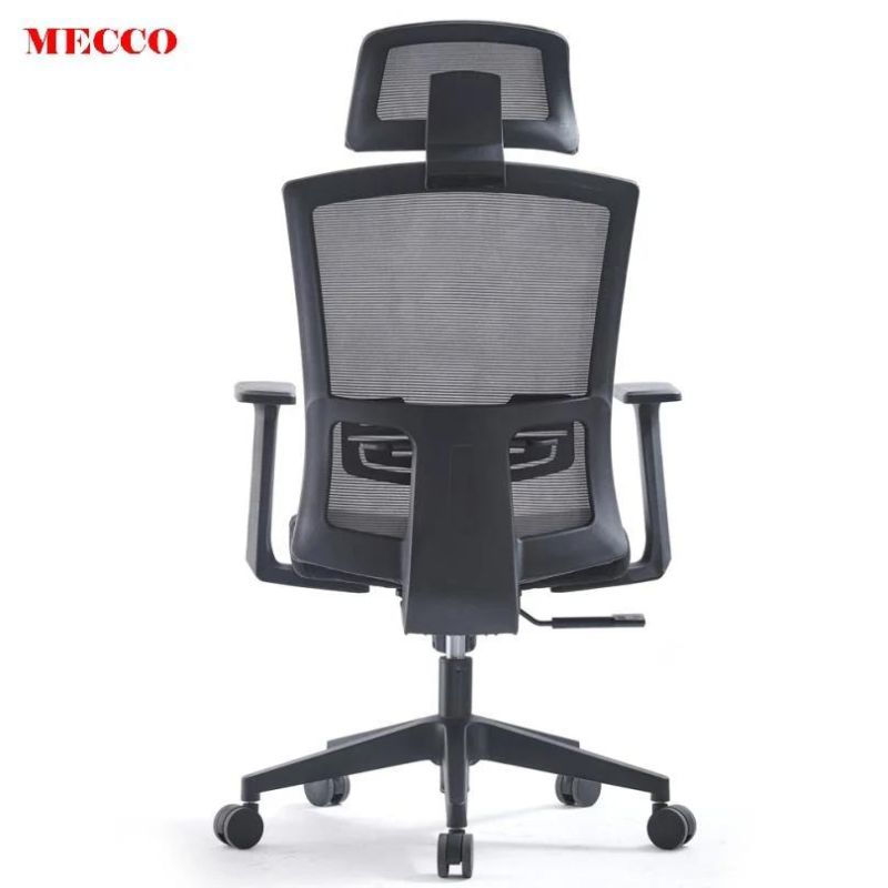 Modern Executive Office Revolving Chair High Back Ergonomic Chair Lumbar Supported Mesh Office Chair with Adjustable Headrest