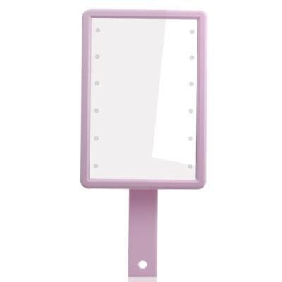 Square Plastic Folding Makeup Mirror LED Lighted Standing/Wall Hanging Mirror