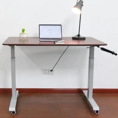 Hand Manual Crank Standing Desk Adjustable Height Sit to Stand Desk