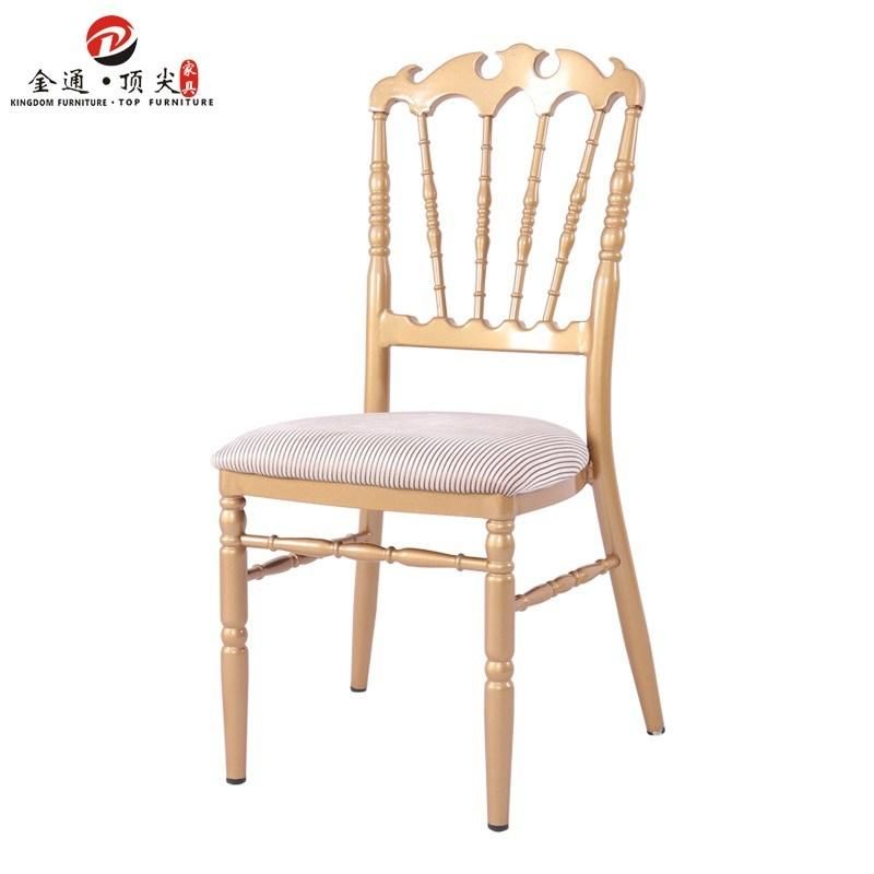 Wholesale Wedding Event Furniture Gold Stacking Chair for Event