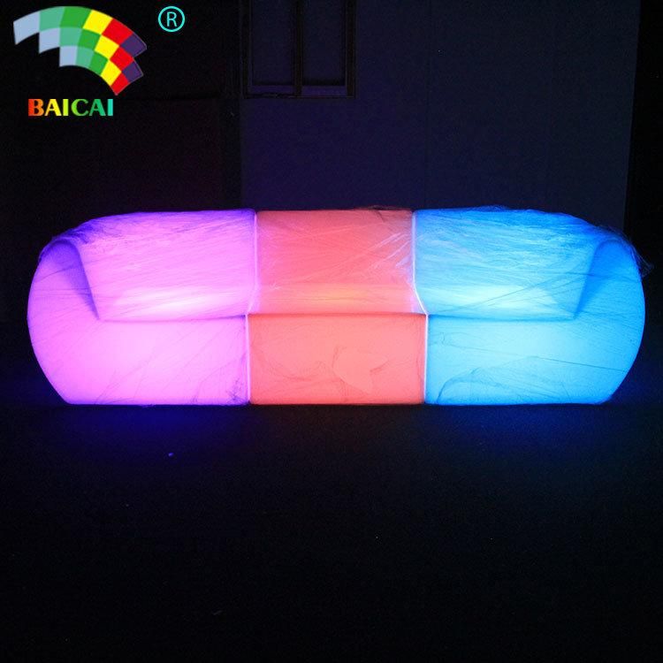 LED Modern Living Room Sofa Set for Bar Nightclub Garden LED Furniture