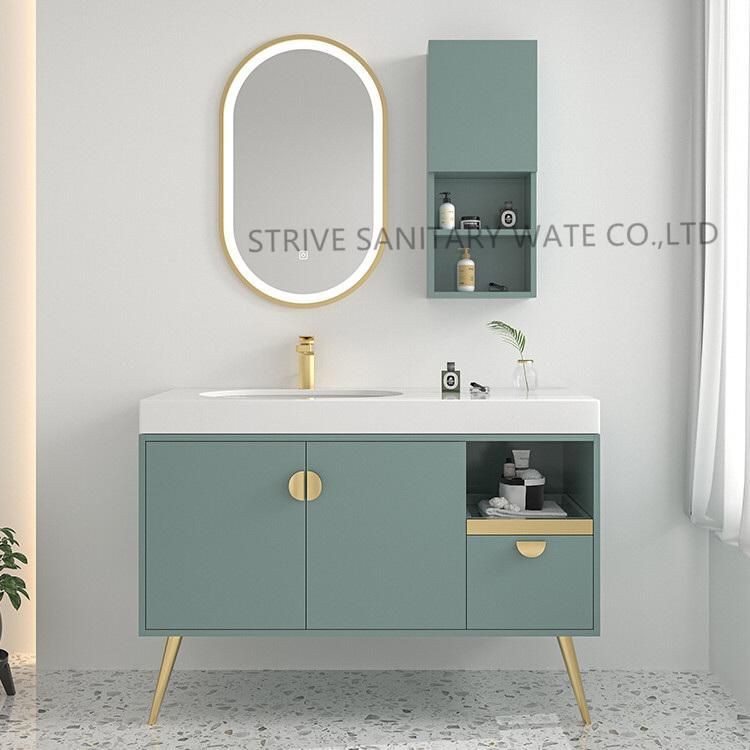 Light Blue 36 Inch Modern Exquisite Design Side Cabinet Bathroom Vanity