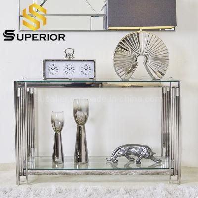 Home Dining Room Kitchen Furniture Stainless Steel Corner Table Console Table