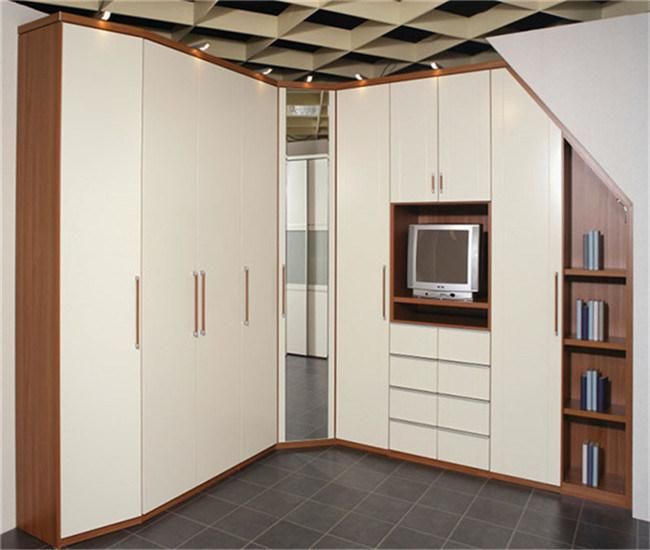 Modern Design High-End Wooden Bedroom Furniture MDF Panel Wardrobe