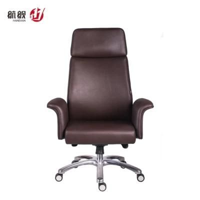 Modern Swivel Adjust Headrest Leather Manager Ergonomic Design Office Chair