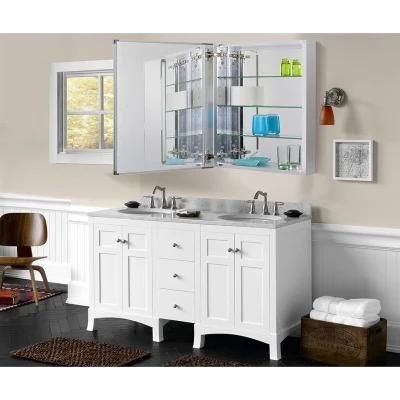 Aluminum Wall-Hung Sink Bathroom Vanity with Medicine Cabinet