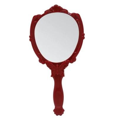 Hot Selling Delicate Pattern Framed Handheld Makeup Mirror Foldable Hand Mirror