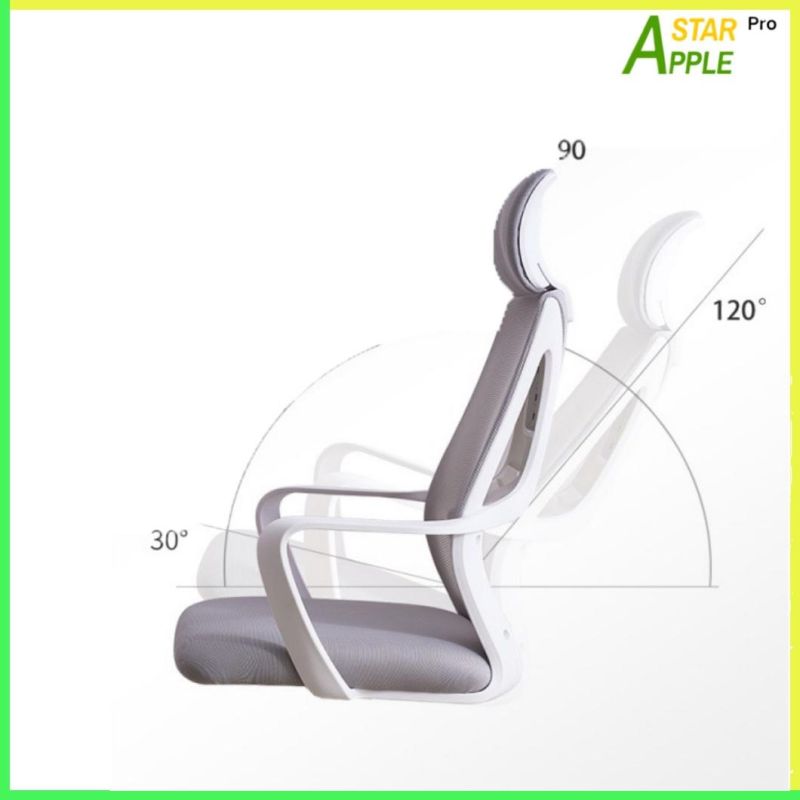 Ergonomic Design Modern Furniture Office Chair with White Nylon Armrest