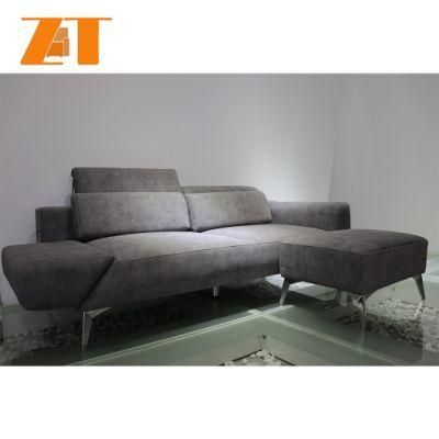 Modern Leisure Leather/Fabric Home Living Room Wood Frame Sofa