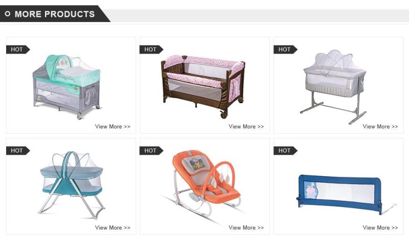 Modern Bedside Foldable Latest Fence Music Mosquito Travel Playpen Game Cot Crib Yard Wheels Baby Play Mat Bed