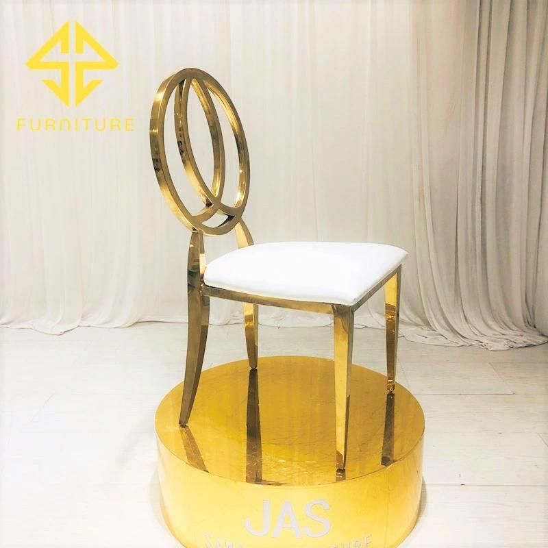 Sawa Fashion Cross Back Design Stainless Steel Wedding Chairs for Hotel Use