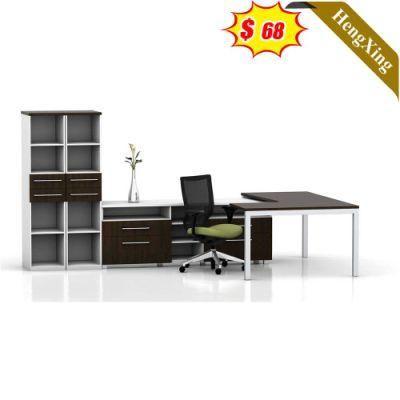 Modern Office Furniture Modular L Shape Table Office Desk with File Cabinet