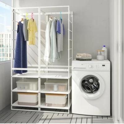 Open Design Metal Closet Bedroom Sets Room Wardrobe Rack