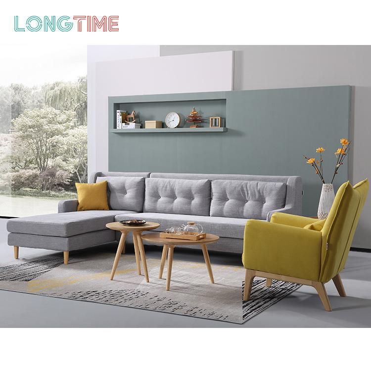 Furniture Home Furniture Chaise Fabric Grey Corner Sofa