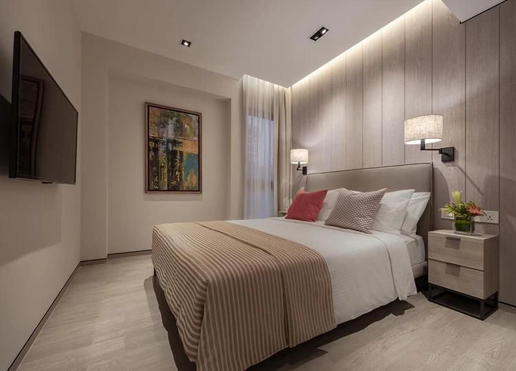Complete Custom Made Service Modern Hotel Bed Room Set Apartment Furniture Set 5 Star