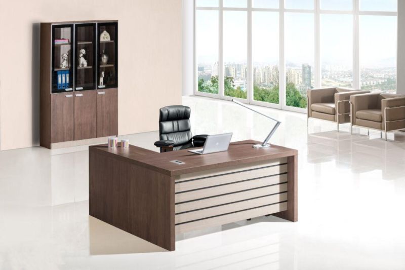 Hot Sale Classic Design 160cm 180cm 200cm L Shaped Computer Desk MDF Modern Executive Office Desk