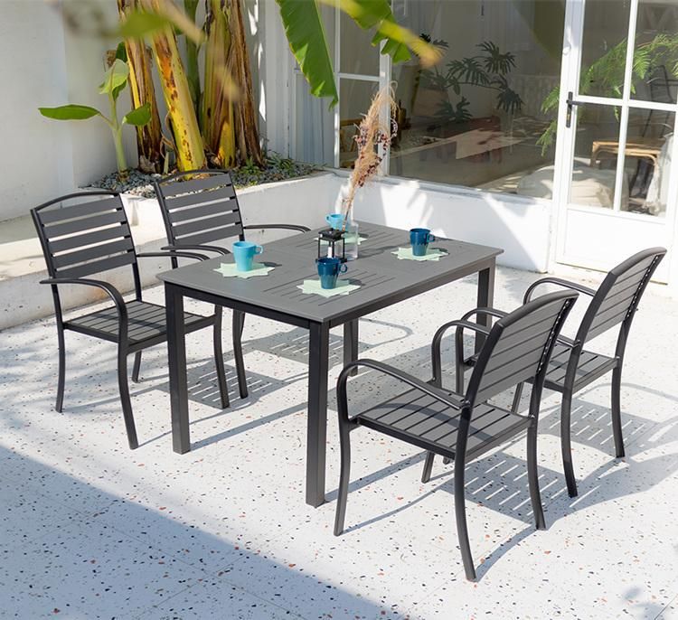 Hight Quality Modern Outdoor Patio Aluminum Profiles Powder Coated Furniture