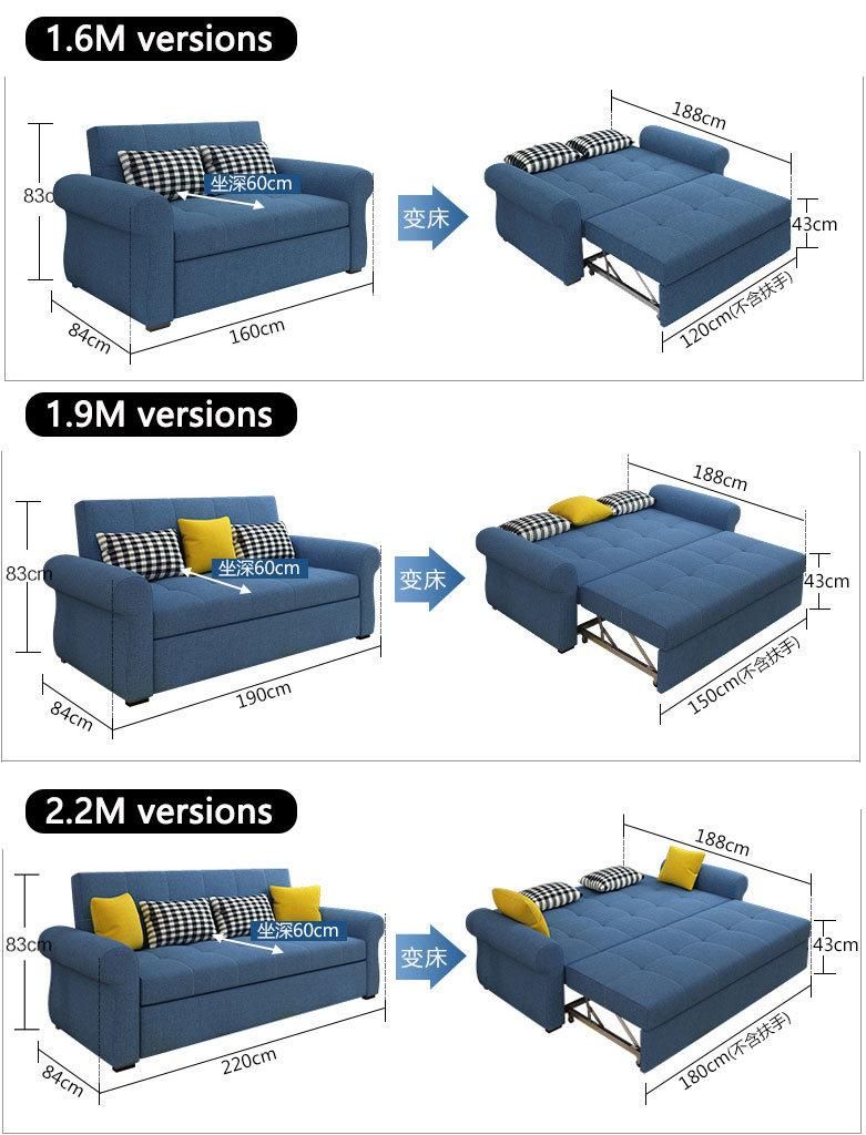 2021 Minimalist Top Quality Modern Folding Sofa Bed