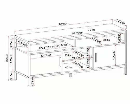 Wide Entertainment TV Media Stand by Furniture Designs