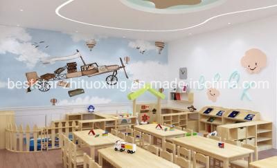 Wholesale Kids School Classroom Furniture, Preschool Student Furniture, Children Care Center Children Furniture, Kindergarten Wood Furniture