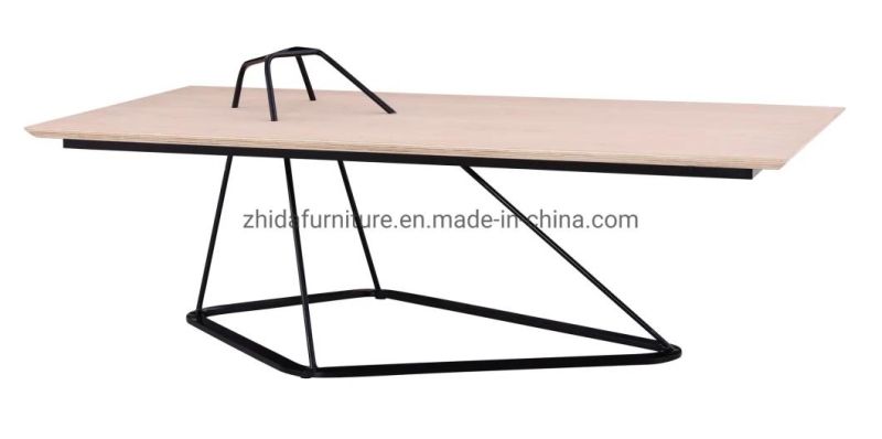 Modern Hotel Furniture Special Shape Wooden Top Coffee Side Table