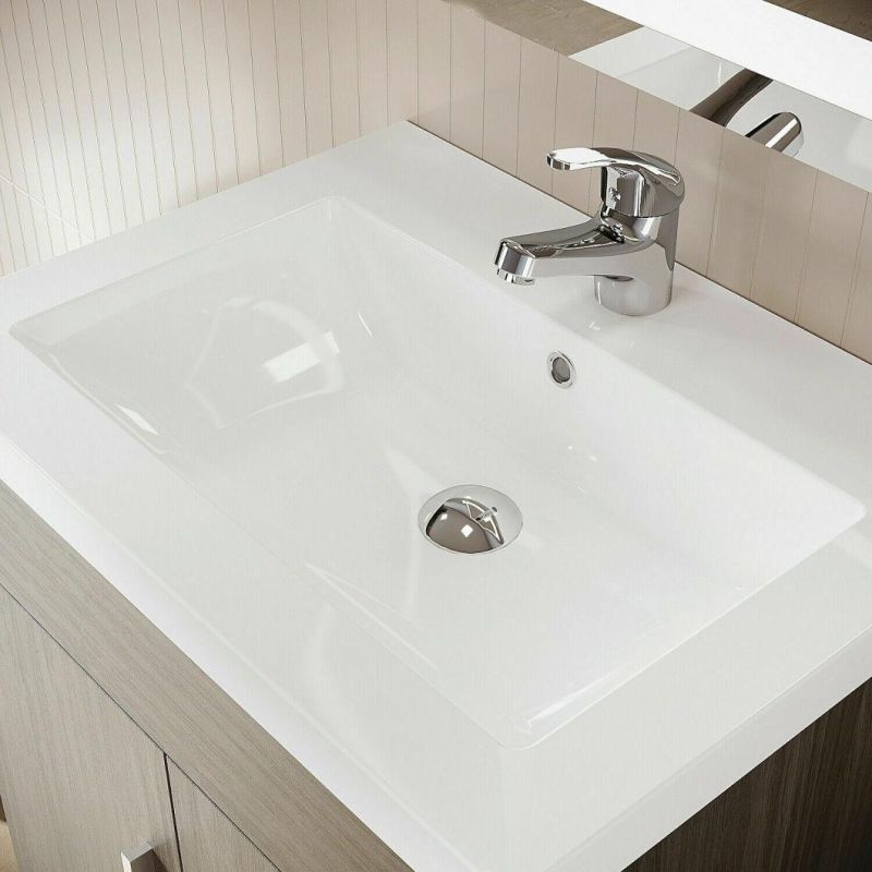 Bathroom Sink Vanity Unit Basin Storage Cabinet Wood Furniture 600mm Furniture