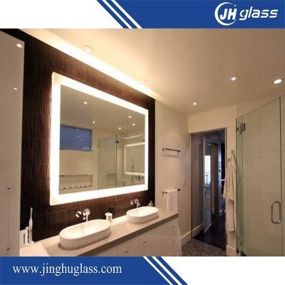 Factory Made Wall Mounted Illuminated LED Bath Mirror with Aluminium Frame