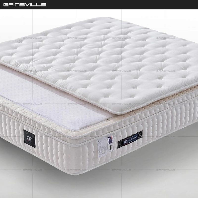 Colchones High Resilience Queen Pocket Coil Spring Bed Mattress in a Box