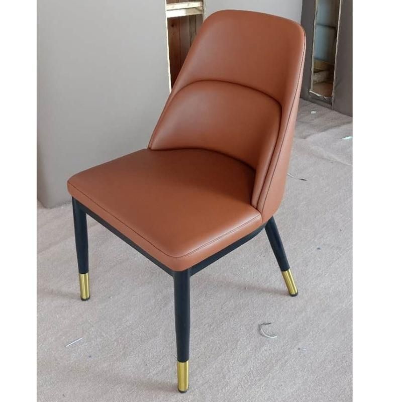 Nova Metal Frame Modern Furniture Leather Lounge Sofa Chair Hotel Dining Chairs