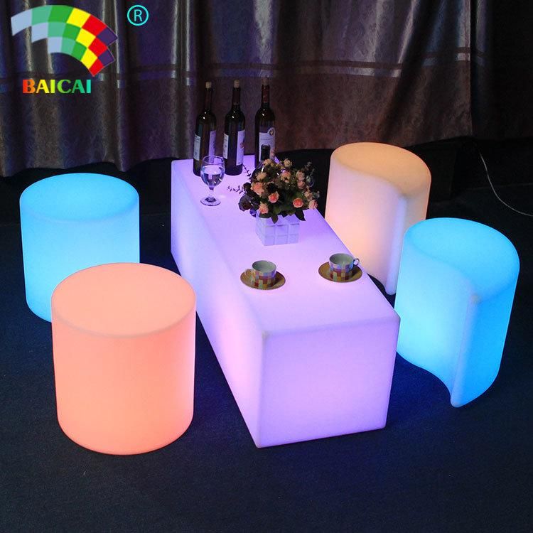 LED Bar Lounge Furniture with Light Color Change & Remote Control