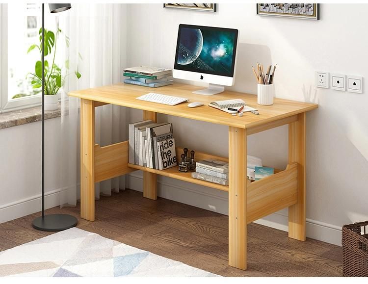 Customized Simple Style MDF Wooden Computer Desk Laptop Table Study Table