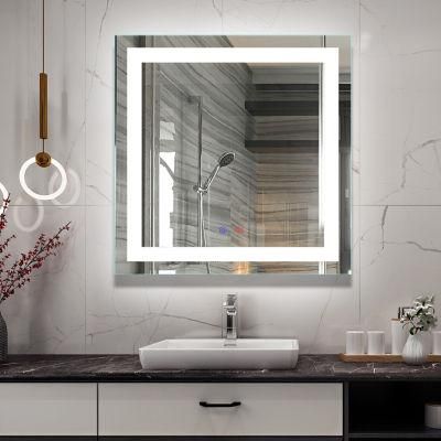 Project Aluminum Framed Rectangular Bathroom Wall Mounted Illuminated LED Mirror