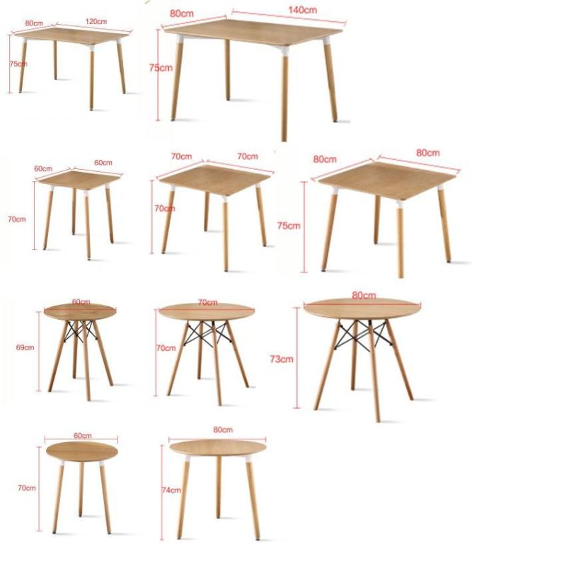 Widely Used Modern Furniture Rectangle Wooden Dining MDF Table