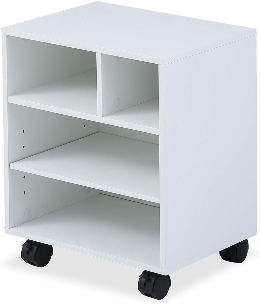 Modern Office Furniture with Wheels Removable Magazine File Printer Stand