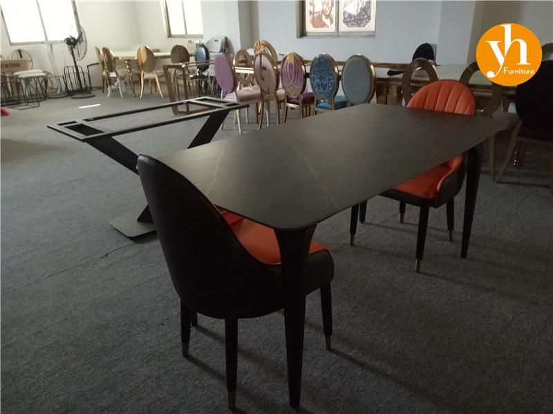 Wedding Event Cake Round Table China Home Furniture Manufacturer Black Board Dining Table