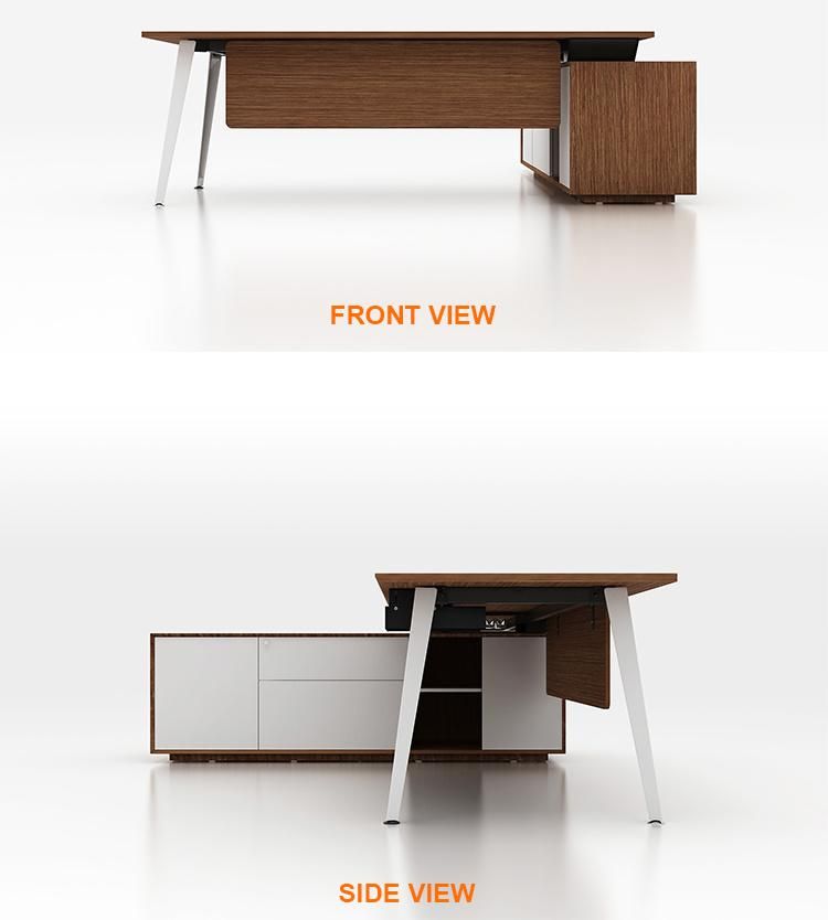 Luxury Wood Table Office Furniture Modern CEO Executive Desk