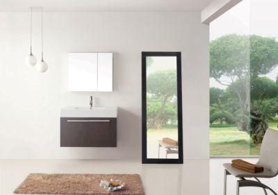 Modern Melamine MDF Wall Mounted Bathroom Vanity with Mirror Cabinet