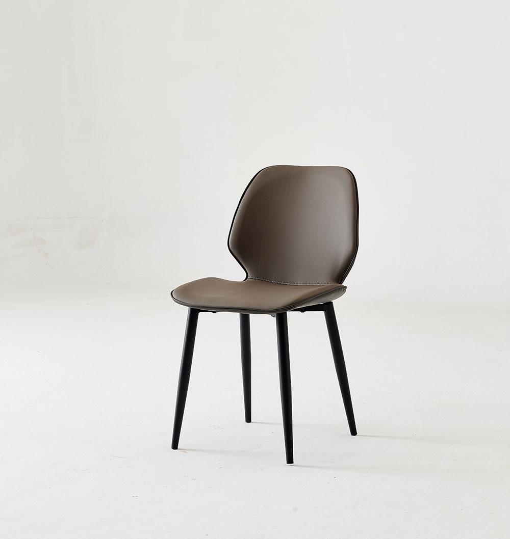 Modern Brown Shell-Shaped Office Chair