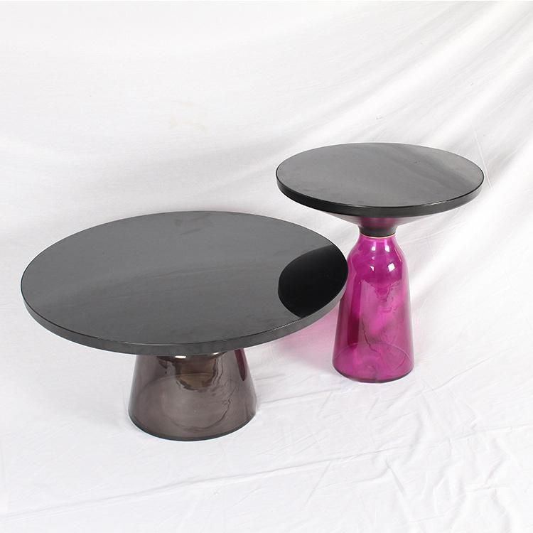 Luxury Furniture Grey Glass Coffee Table