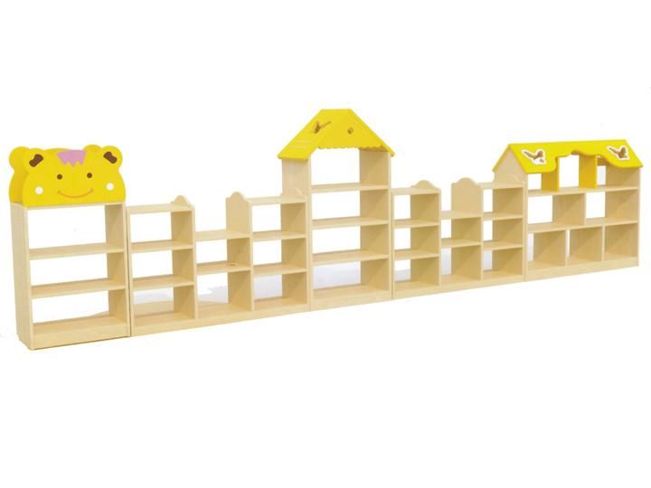 Kindergarten and Preschool Kids Toy Shelf Combination Birch Furniture